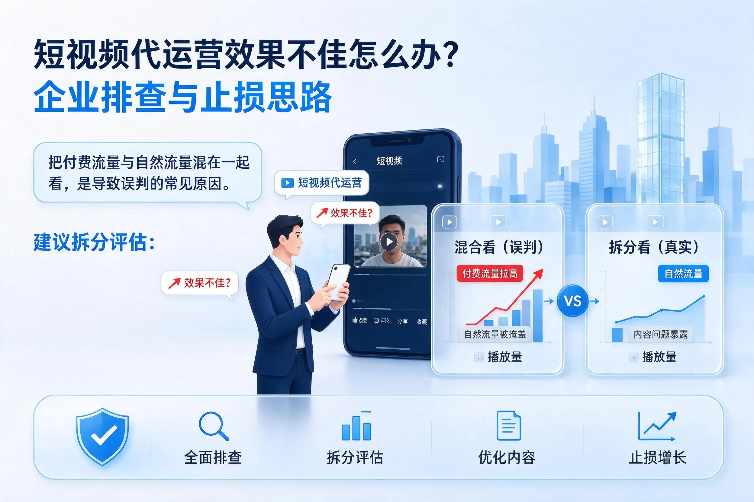 短视频代运营效果不佳怎么办？莆田企业排查与止损思路