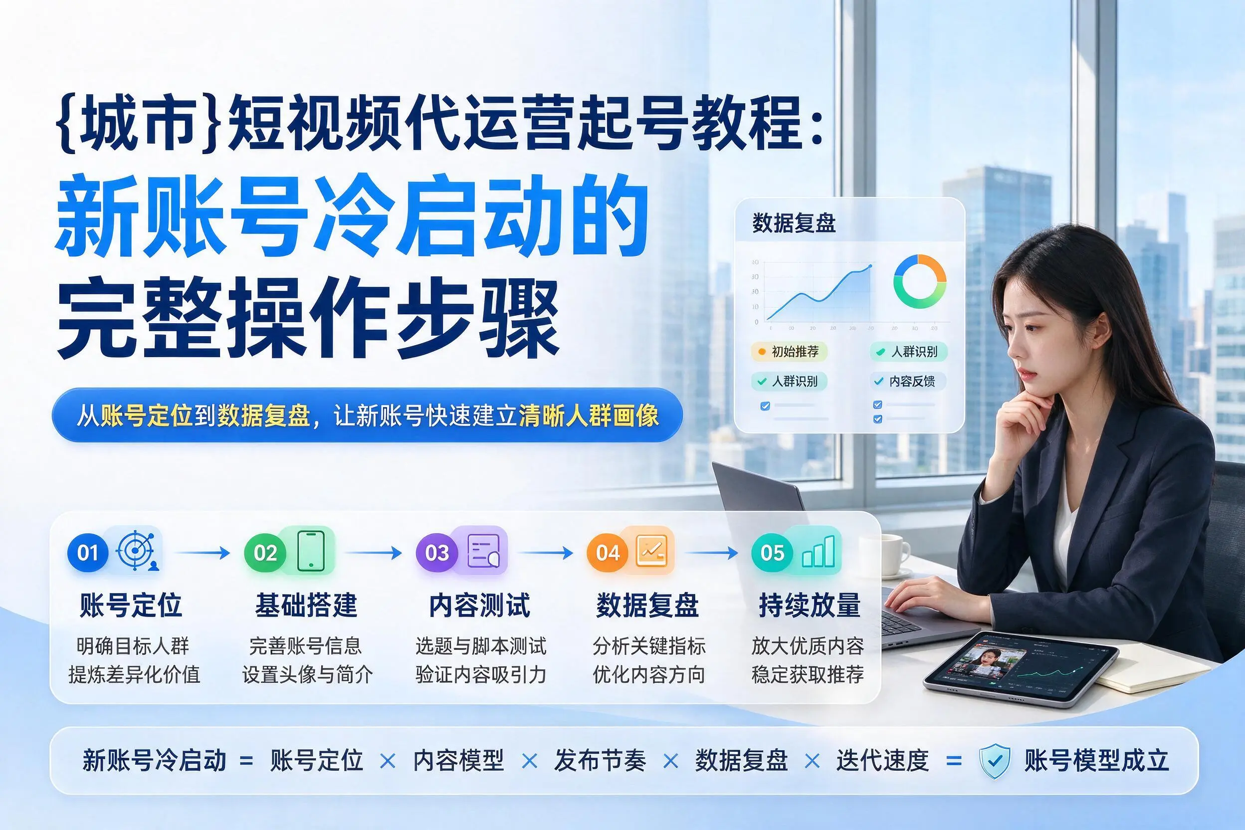 莆田短视频代运营起号教程：新账号冷启动的完整操作步骤