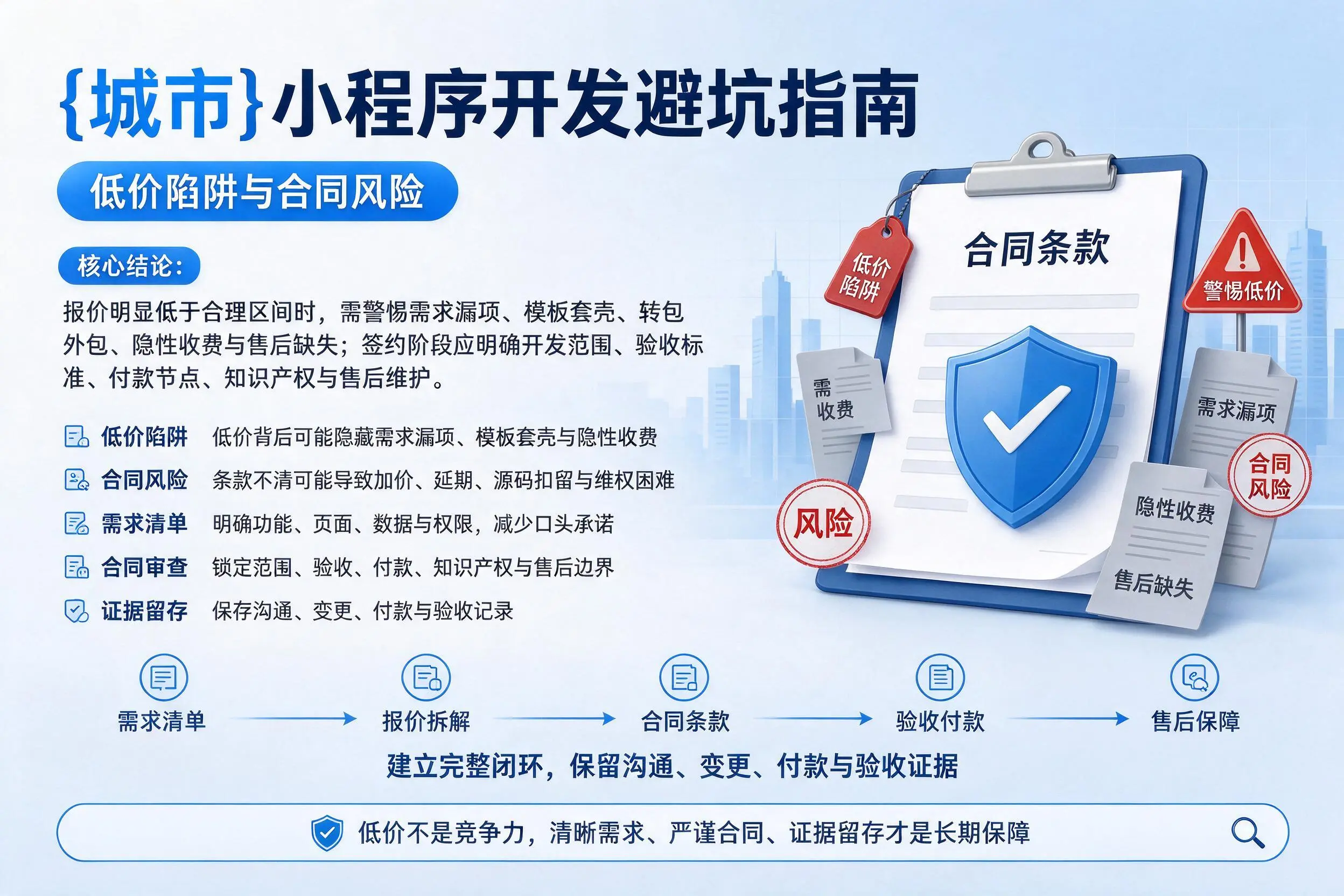 莆田小程序开发避坑指南：低价陷阱与合同风险
