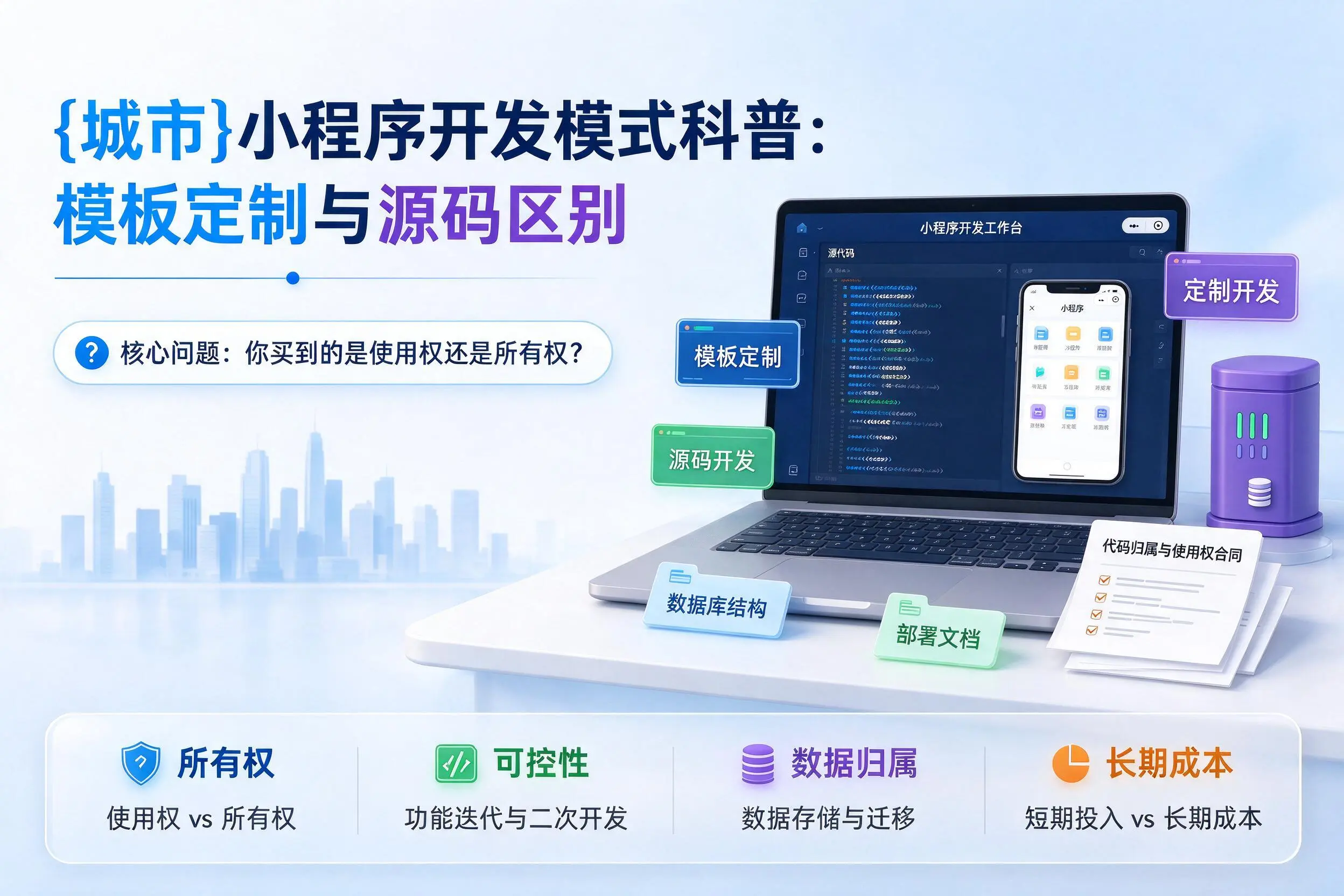 莆田小程序开发模式科普:模板定制与源码区别