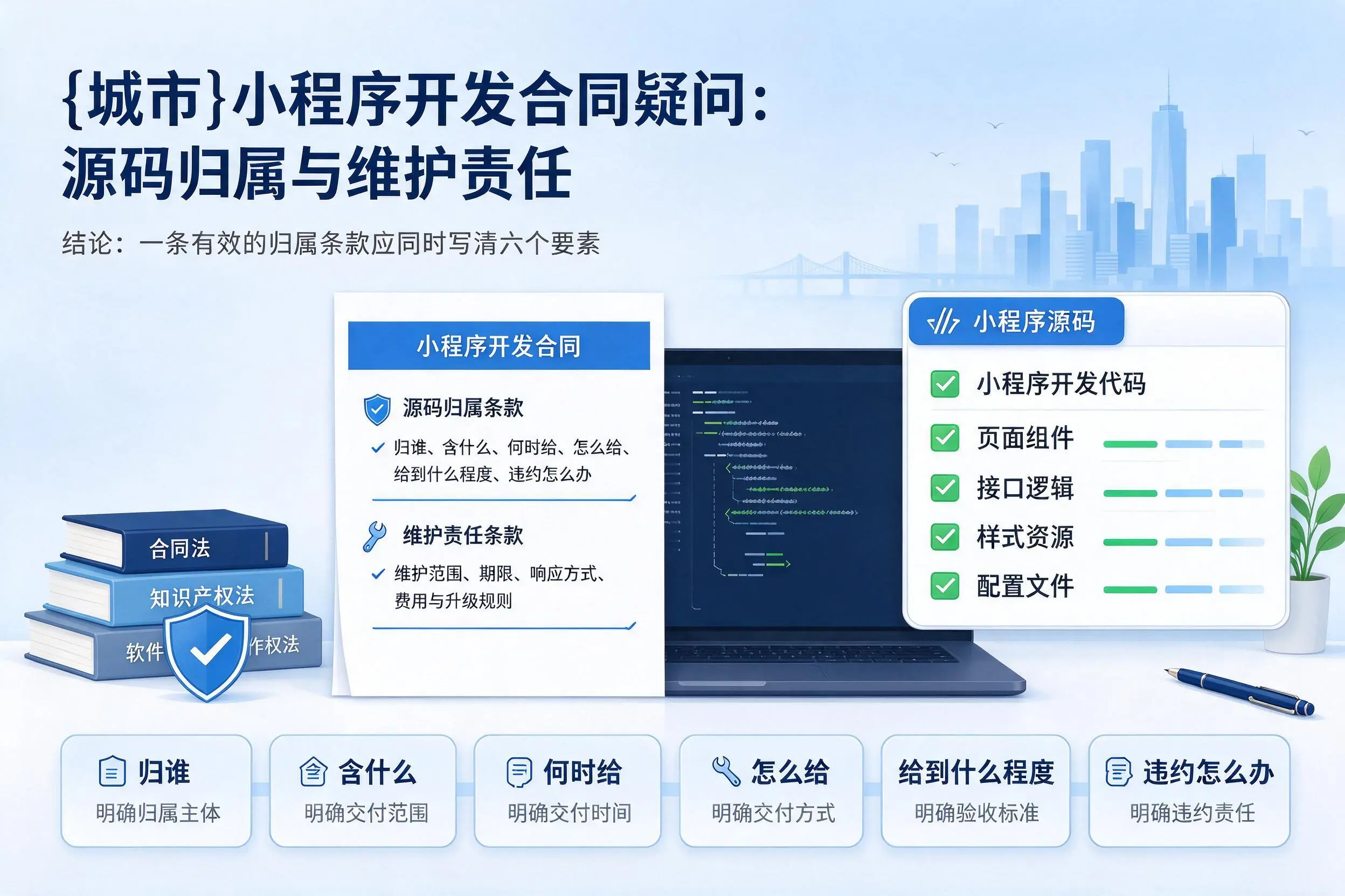 莆田小程序开发合同疑问:源码归属与维护责任