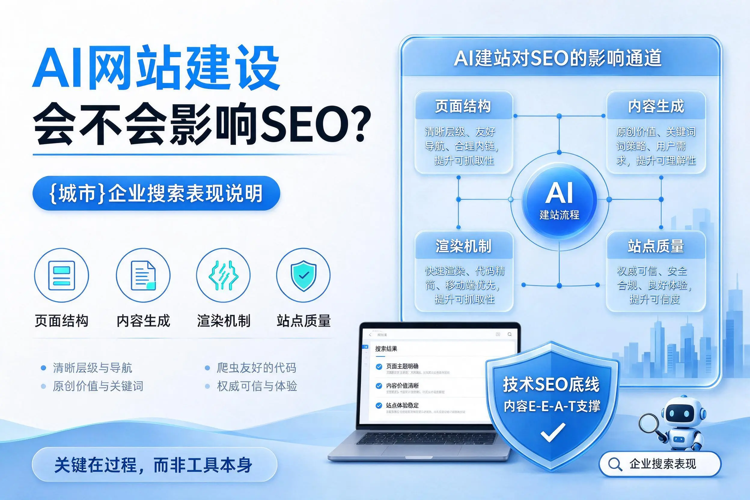 AI网站建设会不会影响SEO？莆田企业搜索表现说明