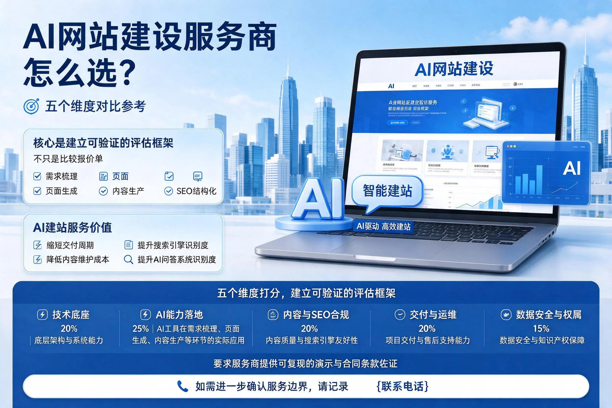 莆田AI网站建设服务商怎么选？五个维度对比参考